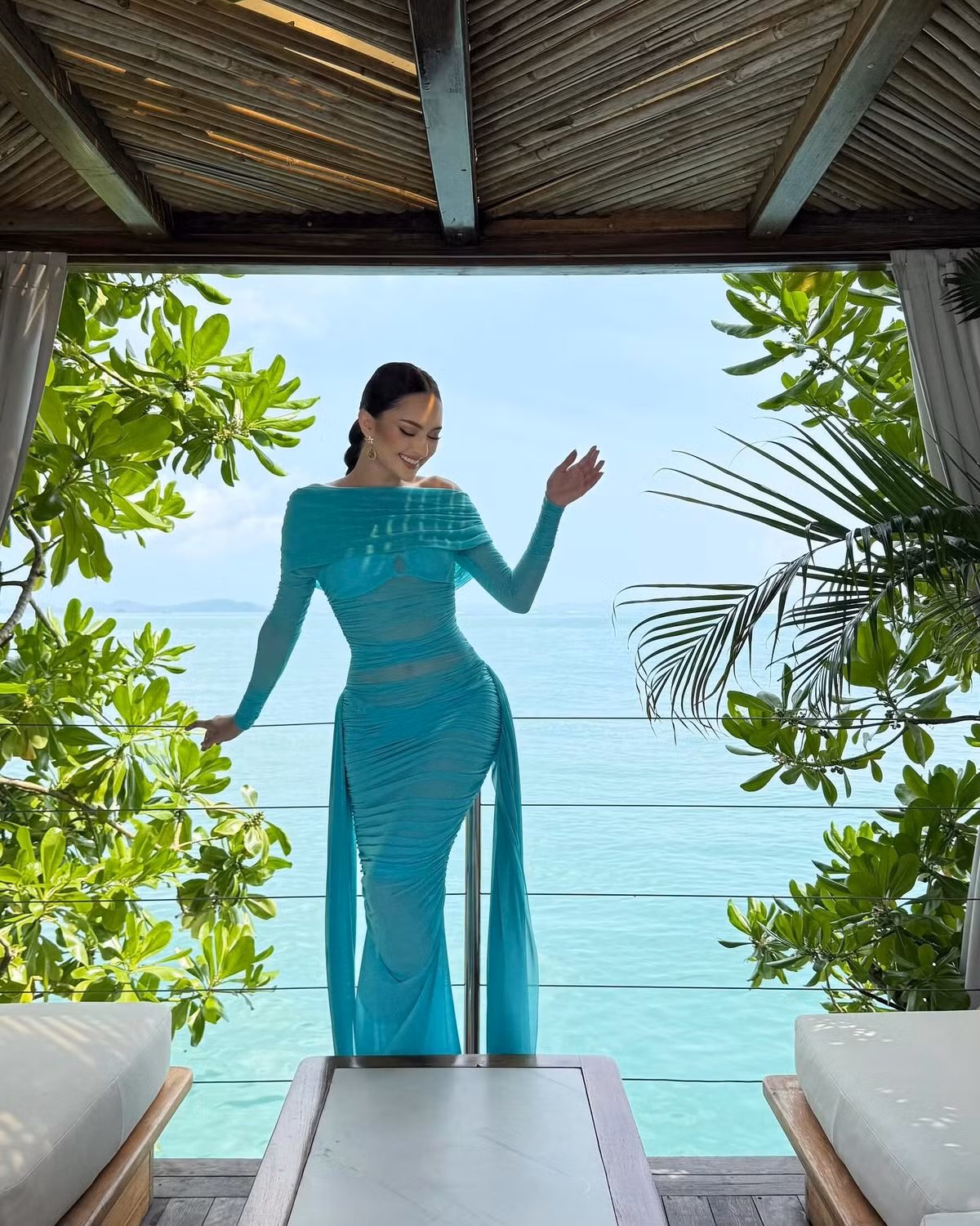 Mỹ nhân Philippines miệt mài thi nhan sắc quốc tế. Cô từng đoạt á hậu 1 Miss International 2018, vào top 10 Miss Cosmo 2024. Ảnh: FB Maria Ahtisa Manalo.