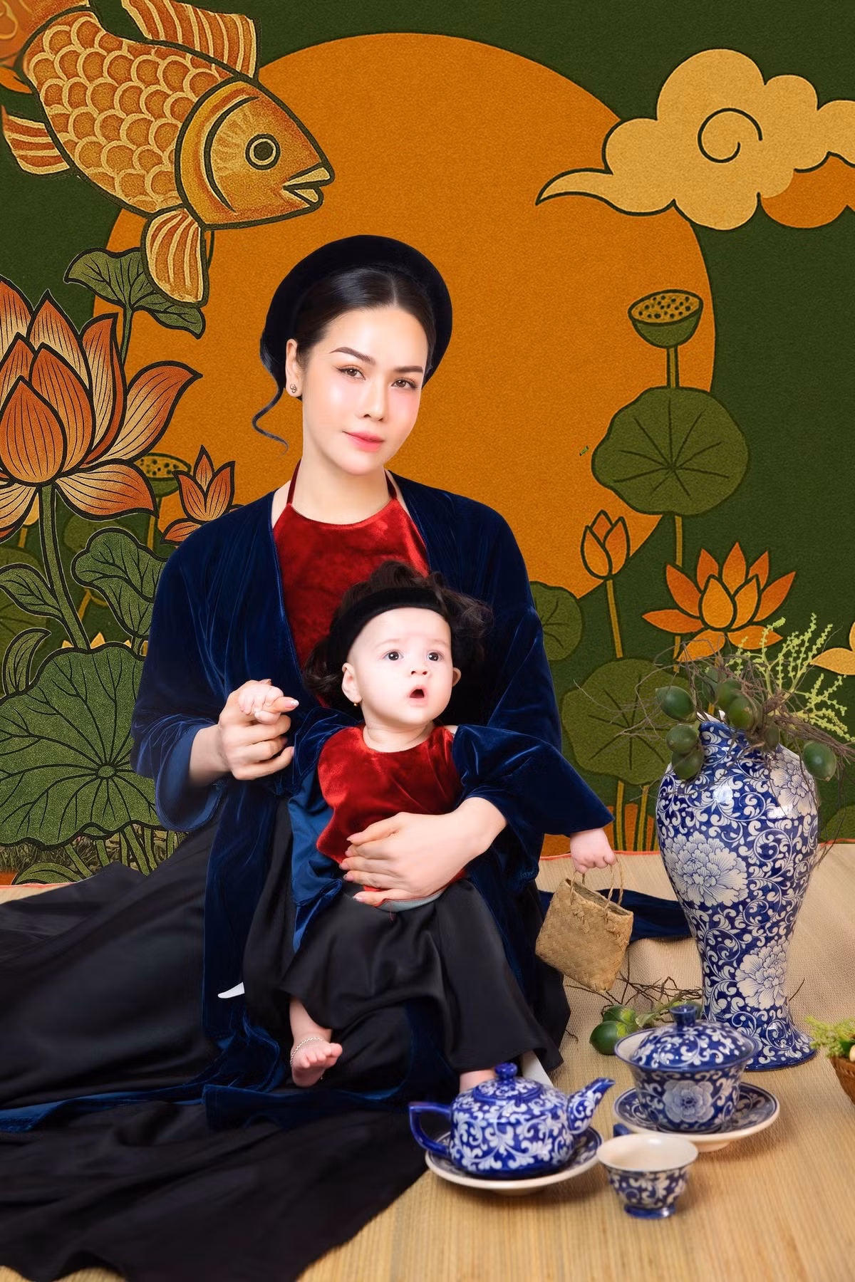 Bé Julia chào đời vào tháng 1/2025, sở hữu nhiều nét đẹp của Nhật Kim Anh. Ảnh: FB Nhật Kim Anh.