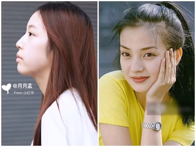 Huỳnh Tân giống Triệu Vy ở đôi mắt to tròn, khuôn miệng cười tươi tắn. Ảnh: Saostar.