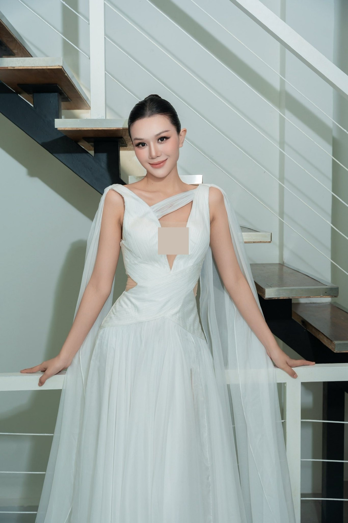 Vũ Thị Kiều Trinh lọt top 5 Người đẹp biển do ban giám khảo lựa chọn ở cuộc thi Miss World Vietnam 2025. Ảnh: FB Kiều Trinh.