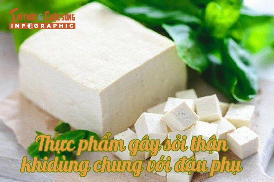 [INFOGRAPHIC] Thực phẩm gây sỏi thận khi dùng chung với đậu phụ