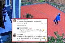 Mẹ đội mưa gió mang cháo sang thăm, con gái 'ứa nước mắt' 