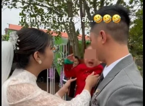 Dự đám cưới của mẹ, con trai “khóc thét” vì nghĩ mẹ là “yêu quái”