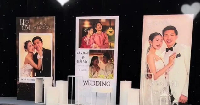 Không gian tiệc cưới độc đáo của Đoàn Văn Hậu và Doãn Hải My