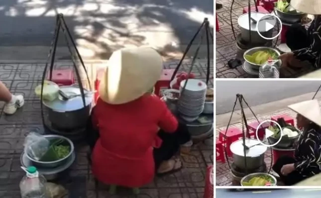 Thực hư clip người bán bún đổ thức ăn thừa vào nồi bán tiếp