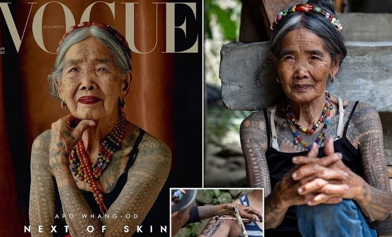 Kinh ngạc bí quyết xăm hình cổ xưa của cụ bà 106 tuổi