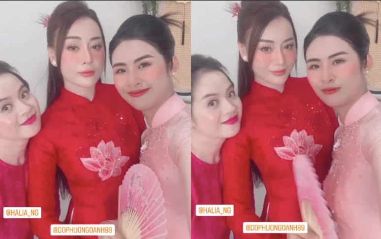 Cận nhan sắc của Phương Oanh trong lễ ăn hỏi với Shark Bình