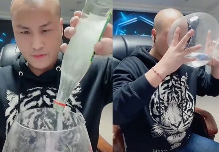 Đột tử trong đêm vì uống gần 2 lít rượu trên sóng livestream