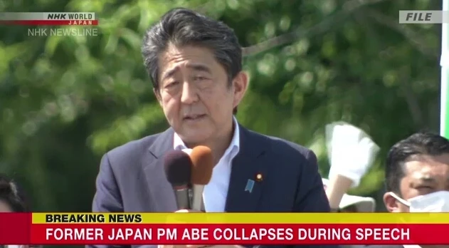 Video: Cựu Thủ tướng Nhật Bản Shinzo Abe bị bắn khi đang phát biểu