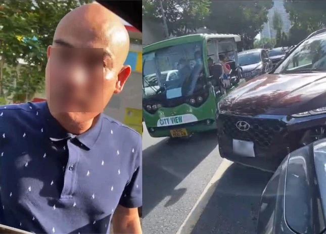 Video: Tài xế xưng “chánh thanh tra” chạy ngược chiều, phun nước bọt