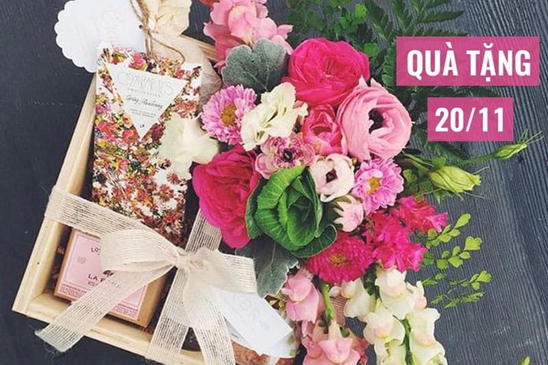 Sôi động thị trường hoa và quà tặng trước thềm ngày 20/11
