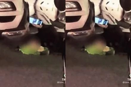 Video: Cô nàng “nằm khểnh” giữa đường lướt mạng sau khi gặp tai nạn giao thông
