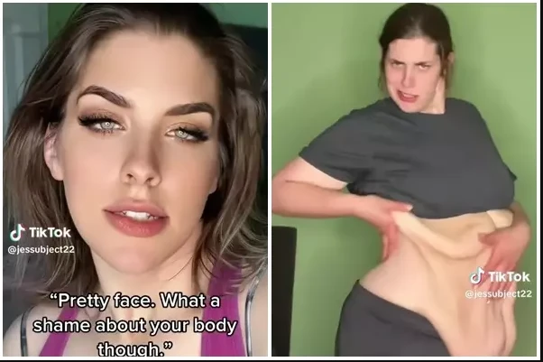 Cô gái có gương mặt đẹp công khai ảnh toàn thân “một trời một vực”