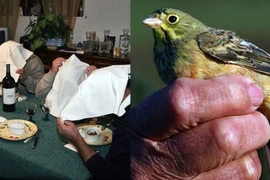 Kinh hãi món ăn phải trùm khăn kín đầu khi ăn 