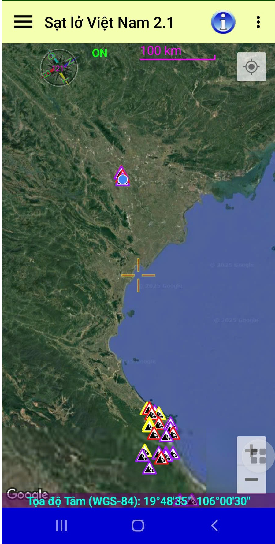 Ứng dụng Sạt lở Việt Nam. Ảnh: NVCC. sat-lo-viet-nam.png