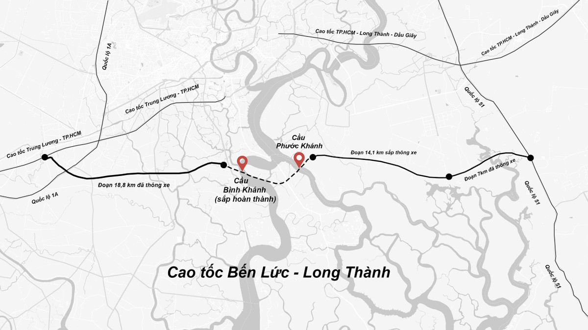 Vị trí cầu Phước Khánh.