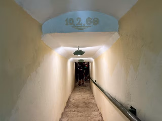 Lối vào Hầm Cơ Yếu tại Hoàng thành Thăng Long (Ảnh Bộ Văn hóa, Thể thao và Du lịch)