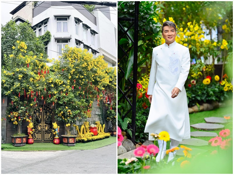 Biệt thự 60 tỷ của Đàm Vĩnh Hưng tọa lạc ở quận 10, TP HCM. Dịp Giáng sinh, Trung thu, nam ca sĩ thường xuyên trang hoàng nhà cửa lộng lẫy. Ảnh: FB Đàm Vĩnh Hưng.