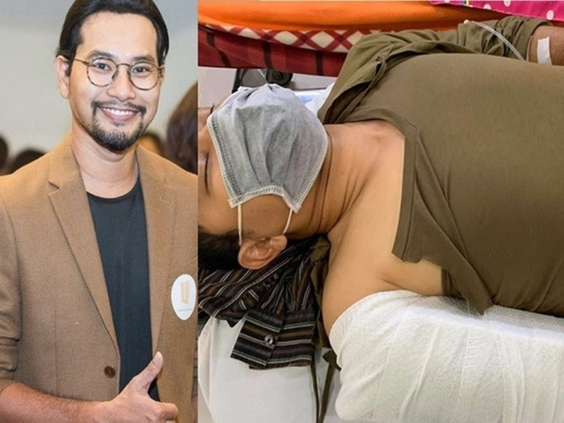 Khi quay phim Người vợ khôn ngoan, Huỳnh Đông leo cây nhưng bị tuột tay ngã xuống đất khiến tay phải bị gãy. Ảnh: Tiền Phong.