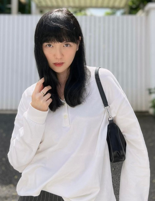 Tháng 1/2021, Hải Tú vướng nghi vấn là “tiểu tam” khiến Sơn Tùng M-TP và Thiều Bảo Trâm chia tay sau 8 năm bí mật hẹn hò. Vì tin đồn này, Hải Tú bị antifan công kích. Ảnh: FB Hải Tú.