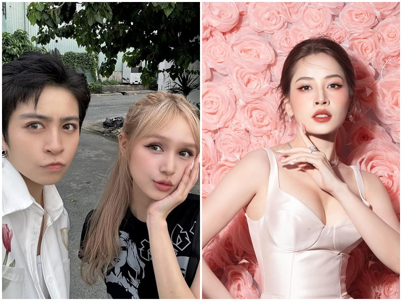 Chi Pu và Gil Lê dính như sam trong 3 năm còn Gil Lê và Xoài Non mới bị lộ ảnh thân mật. Ảnh: FB Xoài Non, Chi Pu.