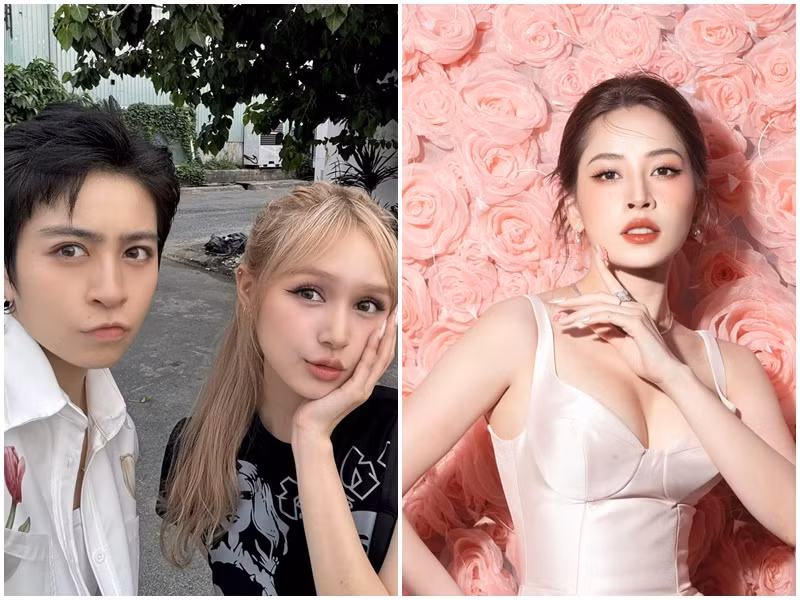 Chi Pu và Gil Lê dính như sam trong 3 năm còn Gil Lê và Xoài Non mới bị lộ ảnh thân mật. Ảnh: FB Xoài Non, Chi Pu.