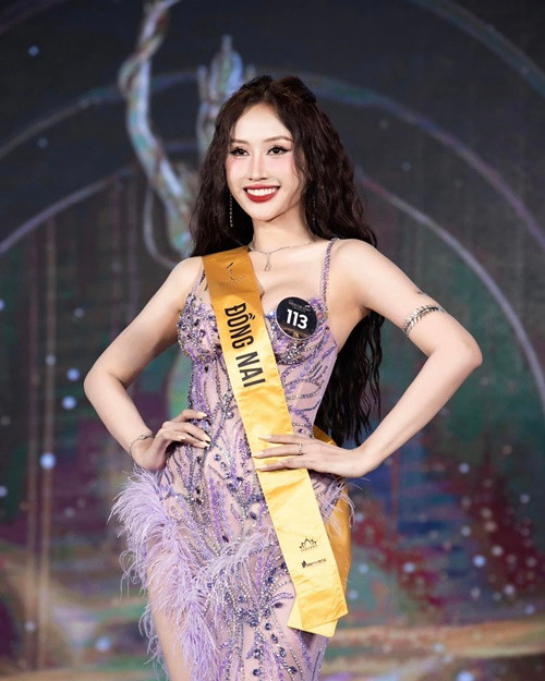Phạm Hoàng Kim Dung từng lọt top 15 Miss Grand Vietnam 2023. Trở lại mùa giải năm nay, cô được nhiều khán giả ủng hộ. Ảnh: FB Kim Dung.