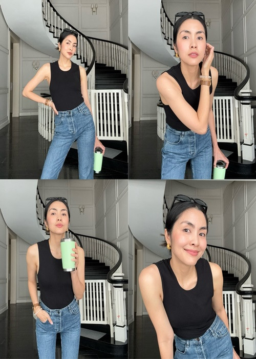 Sau khi lấy chồng, Hà Tăng rút khỏi showbiz. Hiện tại, ở tuổi 38, có 3 con, nữ diễn viên vẫn trẻ trung. Ảnh: Instagram Tăng Thanh Hà.