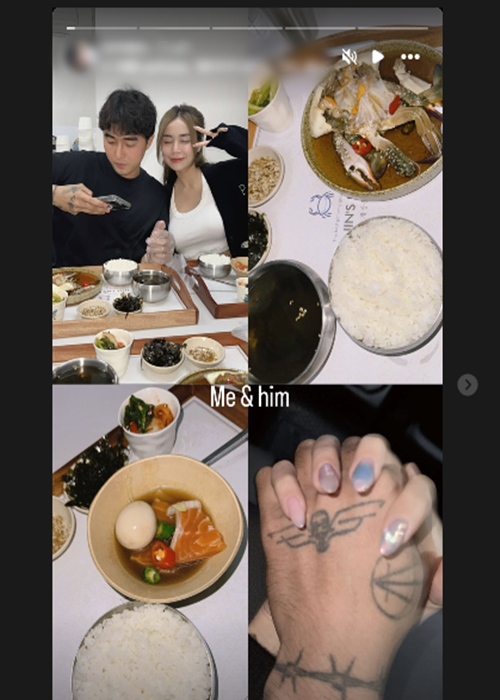 Trên trang cá nhân, Bảo Ngọc - vợ cũ Hoài Lâm đăng tải hình ảnh hẹn hò Đạt G. Ảnh: Instagram Bảo Ngọc.