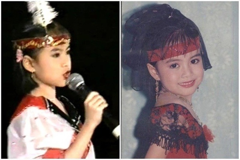 Hoàng Thùy Linh được mẹ cho học hát, đàn, múa. Ảnh: Dân Việt.