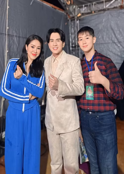 Bé Cà Pháo - con trai Lê Phương rất mong chờ cuộc gặp với ca sĩ Đan Trường.