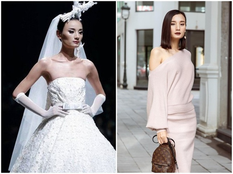 Lê Thúy từng liên tục xuất hiện với hình ảnh gầy tong teo khiến người hâm mộ lo lắng. Đến nay, nữ người mẫu vẫn nỗ lực để thân hình bớt gầy còm. Ảnh: Người Đưa Tin.