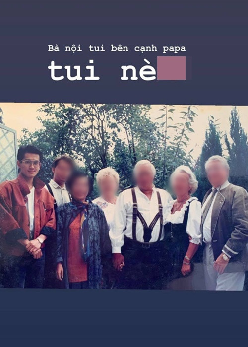 Bố của Huyền My có chiều cao ấn tượng.