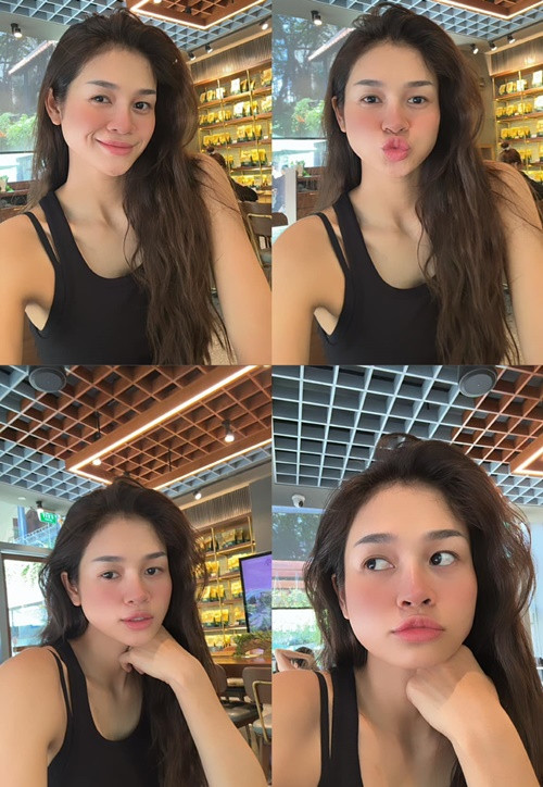 Cận nhan sắc trẻ trung của Á hậu Thu Hiền. Ảnh: FB Thu Hiền.