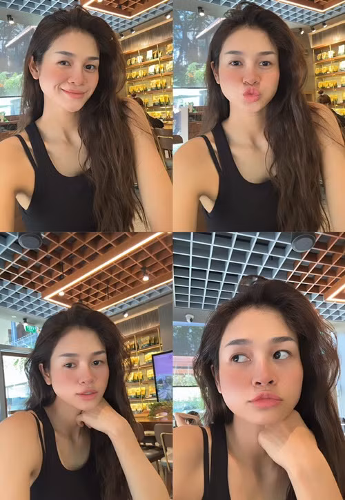 Cận nhan sắc trẻ trung của Á hậu Thu Hiền. Ảnh: FB Thu Hiền.