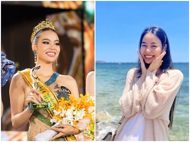 Phạm Thị Ánh Vương sắc sảo, quyến rũ khi thi nhan sắc. Ngoài đời, á hậu 4 Miss Grand Vietnam 2024 gây ấn tượng bởi vẻ đẹp nữ tính. Ảnh: FB Ánh Vương, Fanpage Miss Grand Vietnam.