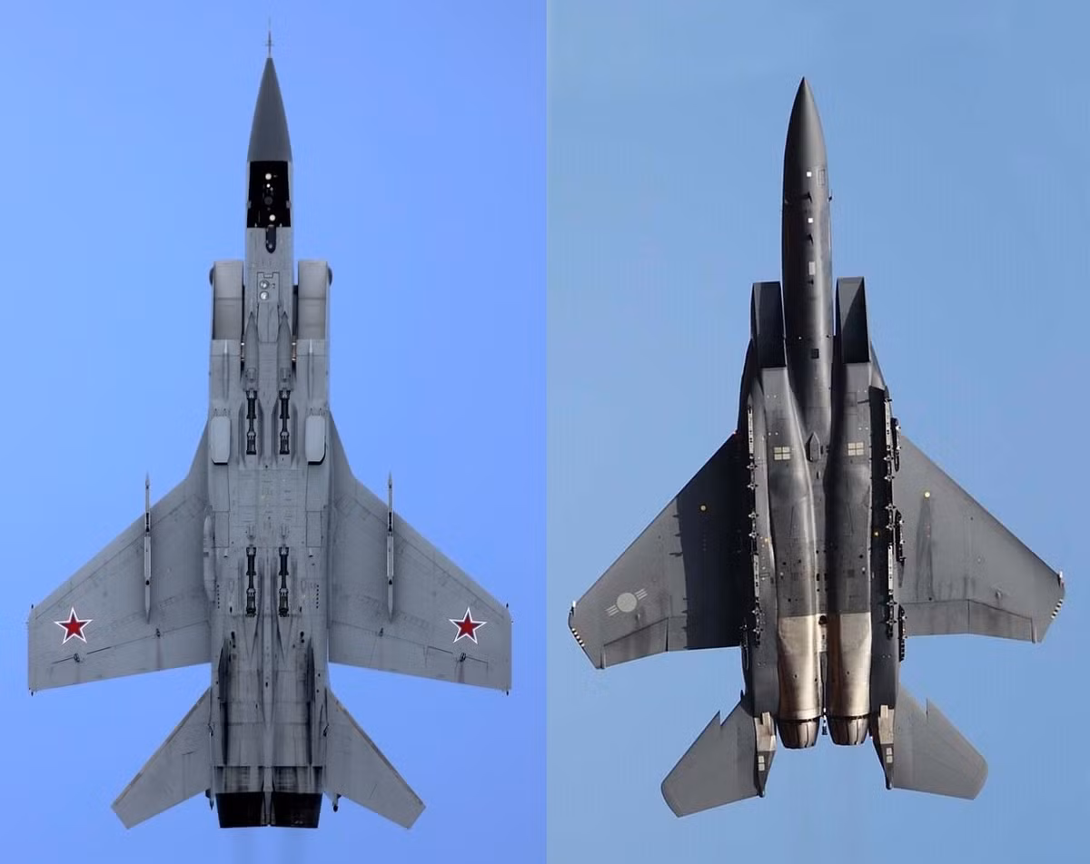 Ấn phẩm Mỹ nhắc lại rằng tiêm kích đánh chặn hạng nặng MiG-25 Foxbat của Liên Xô và tiêm kích chiếm ưu thế trên không F-15 Eagle của Mỹ là những phi cơ hàng đầu và sẵn sàng chiến đấu nhất trong thời kỳ Chiến tranh Lạnh.