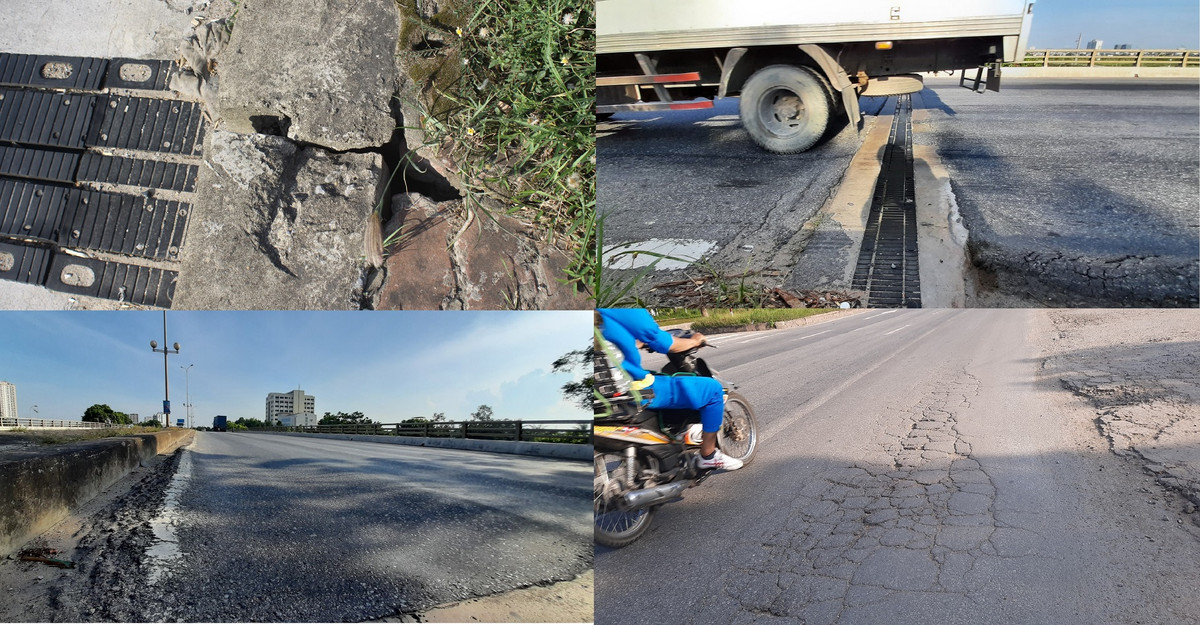 Nhiều đoạn mặt đường xuống cấp, sụt lún chẳng khác nào luống ruộng cày. Vào ngày mưa, nước đọng lại trên các "luống koai", sống trâu án ngữ giữa đường nên dễ xảy ra trơn trượt.