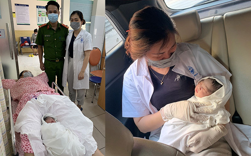 Vừa khiêng được sản phụ vào xe ô tô, thì thấy nước ối đã vỡ nhiều. Nhận định sản phụ sắp sinh, nguy cơ “đẻ rơi”, nên hai cán bộ Công an đã cùng với các nhân viên y tế nhanh chóng đưa sản phụ quay trở lại để sinh con ngay tại phòng khám. Cảm kích trước sự giúp đỡ kịp thời, tận tình của các đồng chí Công an, gai đình đã đặt tên cho bé là “Công An”. 