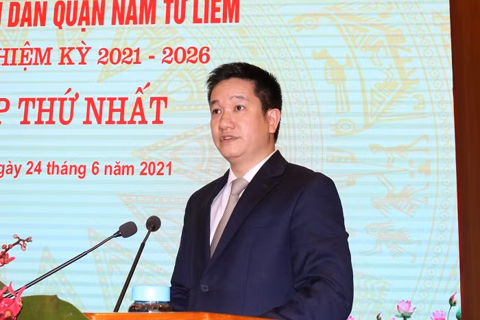 Chủ tịch UBND quận Nam Từ Liêm 2021-2026 - ông Nguyễn Huy Cường.