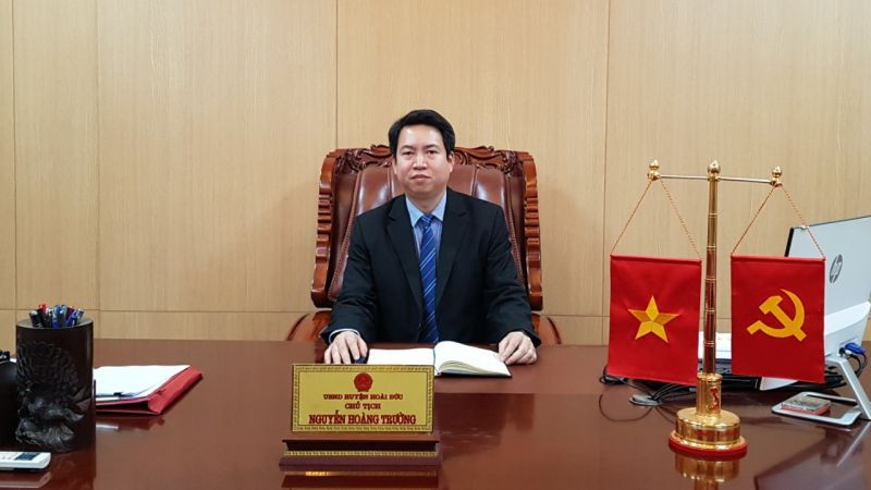 Chủ tịch UBND huyện Hoài Đức nhiệm kỳ 2021-2026 - ông Nguyễn Hoàng Trường.