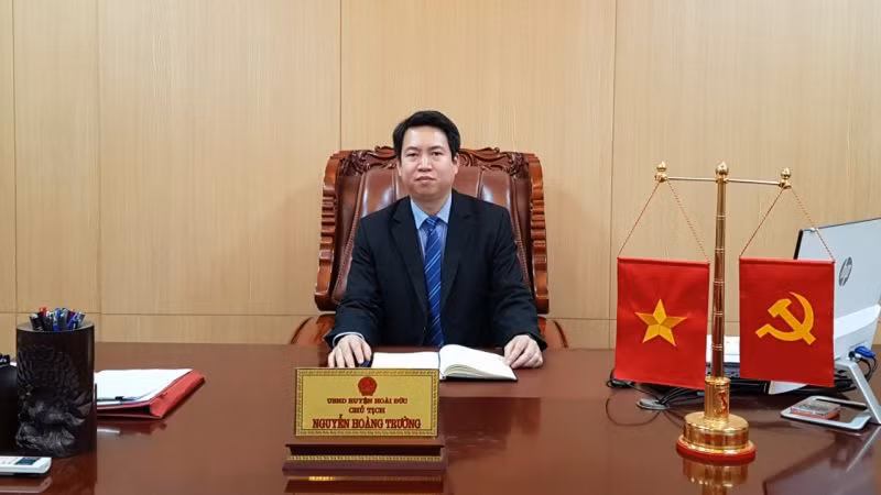 Chủ tịch UBND huyện Hoài Đức nhiệm kỳ 2021-2026 - ông Nguyễn Hoàng Trường.