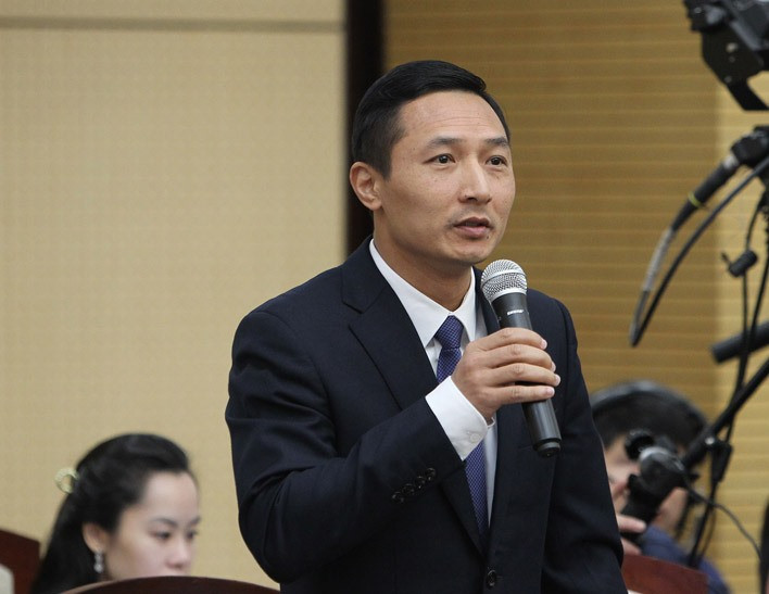 Chủ tịch UBND huyện Phúc Thọ 2021-2026 - ông Doãn Trung Tuấn.