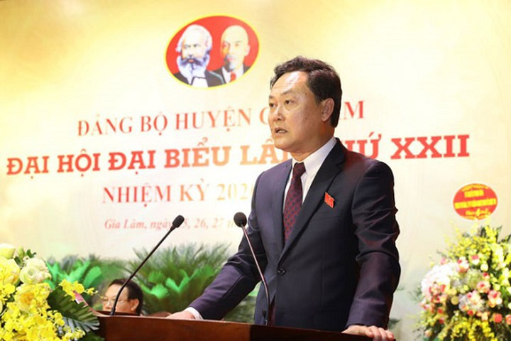 Chủ tịch UBND huyện Gia Lâm 2021-2026 - ông Lê Anh Quân.