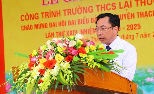 Chủ tịch UBND huyện Thạch Thất nhiệm kỳ 2021-2026 - ông Nguyễn Mạnh Hồng.