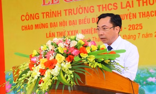 Chủ tịch UBND huyện Thạch Thất nhiệm kỳ 2021-2026 - ông Nguyễn Mạnh Hồng.