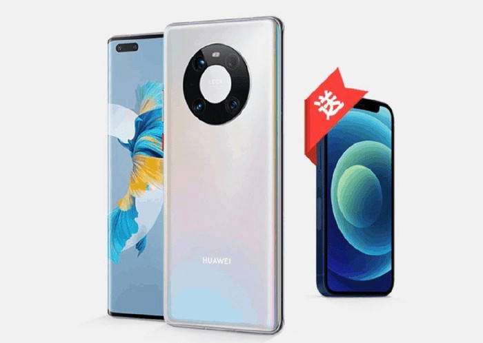 Trung Quoc: iPhone 12 tro thanh hang khuyen mai cho Huawei Mate 40-Hinh-2