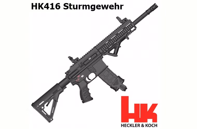 Súng trường tấn công HK-416 sử dụng loại đạn 5,56 x 45 mm NATO, tốc độ bắn lý thuyết từ 700 - 900 viên/phút. Sơ tốc đầu đạn đạt từ 788 - 917 m/s tùy theo chiều dài nòng. Tầm bắn hiệu quả của HK-416 nằm trong khoảng 300 - 650 m tùy theo chiều dài nòng mà nó trang bị. HK-416 sử dụng hộp tiếp đạn bằng thép tiêu chuẩn 30 viên của Heckler &amp; Koch, ngoài ra nó cũng sử dụng được hộp tiếp đạn Beta C-Mag có sức chứa 100 viên.