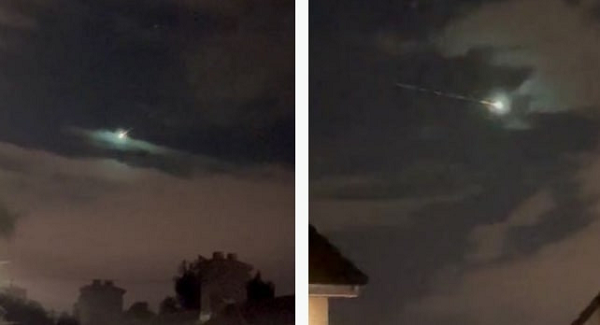 Theo tổ chức quan sát sao băng Vương quốc Anh, họ bắt đầu nhận được báo cáo về vệt sáng bí ần vào lúc 22h ngày 14/9. Tổng số báo cáo đã nhận lên tới 800 từ các nhân chứng từ khắp Vương quốc Anh và Ireland.