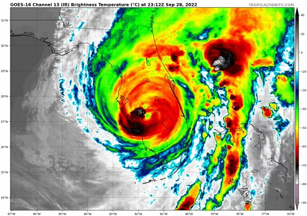 Trước đó, bão Ian đã quét qua Cuba, khiến giới chức nước này phải cật lực sửa chữa mạng lưới điện cho hơn 11 triệu dân. Truyền thông đưa tin, cơn bão khiến ít nhất 2 người thiệt mạng ở miền tây Cuba.